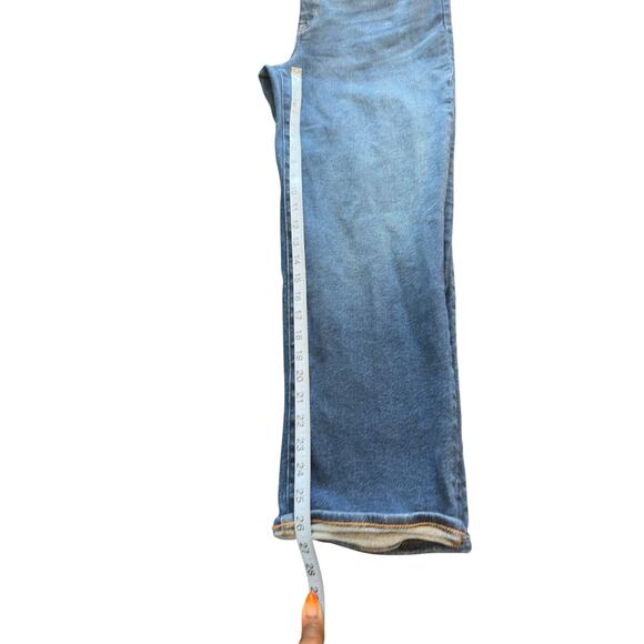 J.Crew Indigo Wash Signature Stretch High Rise Stovepipe Straight Jean Size 31 - Picture 10 of 11